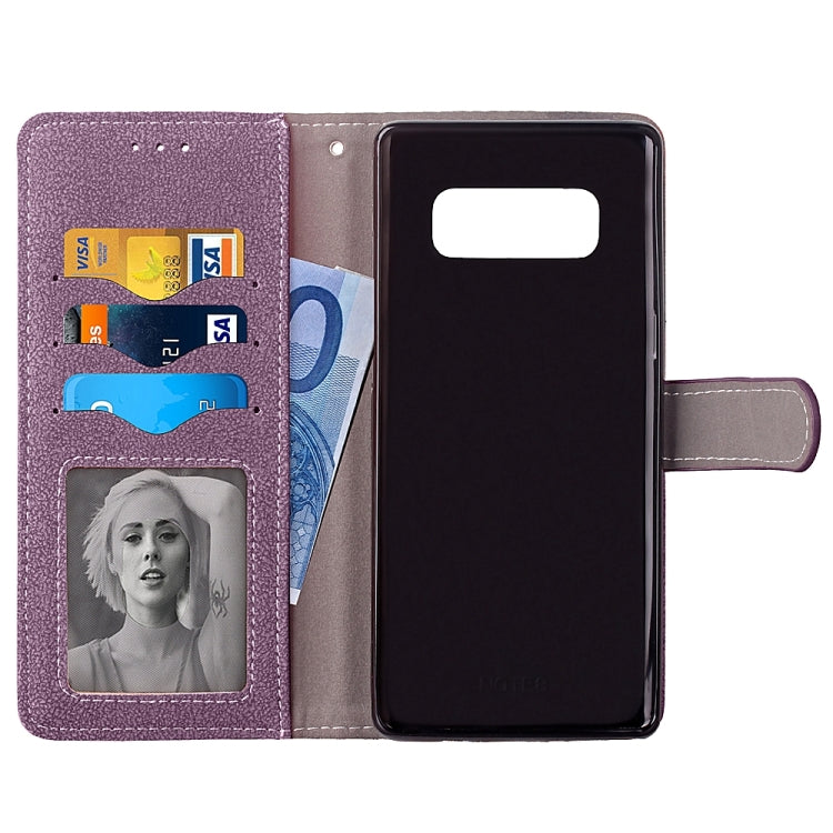 For Galaxy Note 8 Matte Leather Horizontal Flip Leather Case with Holder & Card Slots & Wallet & Photo Frame