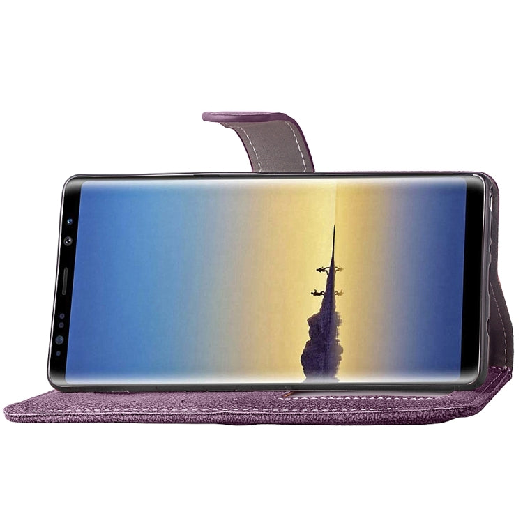 For Galaxy Note 8 Matte Leather Horizontal Flip Leather Case with Holder & Card Slots & Wallet & Photo Frame