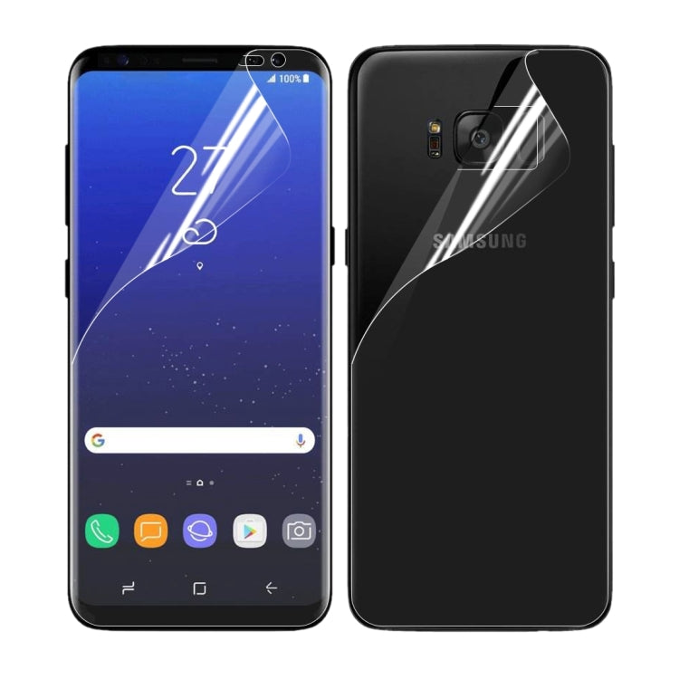 For Galaxy S8 + / G955 0.1mm HD TPU Front + Back Screen Protector