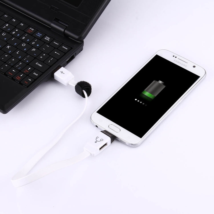 Y Style Noodle Line OTG Function Micro USB Male & USB Female to USB Male Data Charging Cable for Smartphones / U Disk / Printer / Gamepad / Camera / Mouse / Keyboard, Length: 30cm