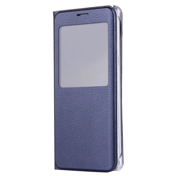 For Galaxy S7 / G930 Litchi Texture Horizontal Flip Leather Case with Call Display ID