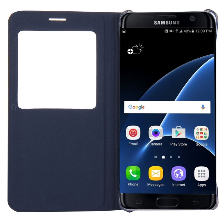 For Galaxy S7 / G930 Litchi Texture Horizontal Flip Leather Case with Call Display ID