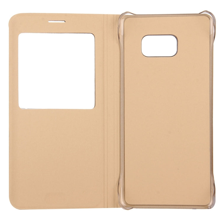 For Galaxy S7 Edge / G935 Litchi Texture Horizontal Flip Leather Case with Call Display ID