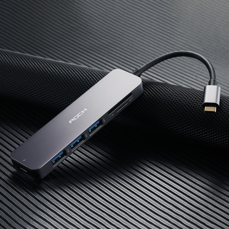 Rock Type-C to USB3+TF SD+PD Adapter Cable