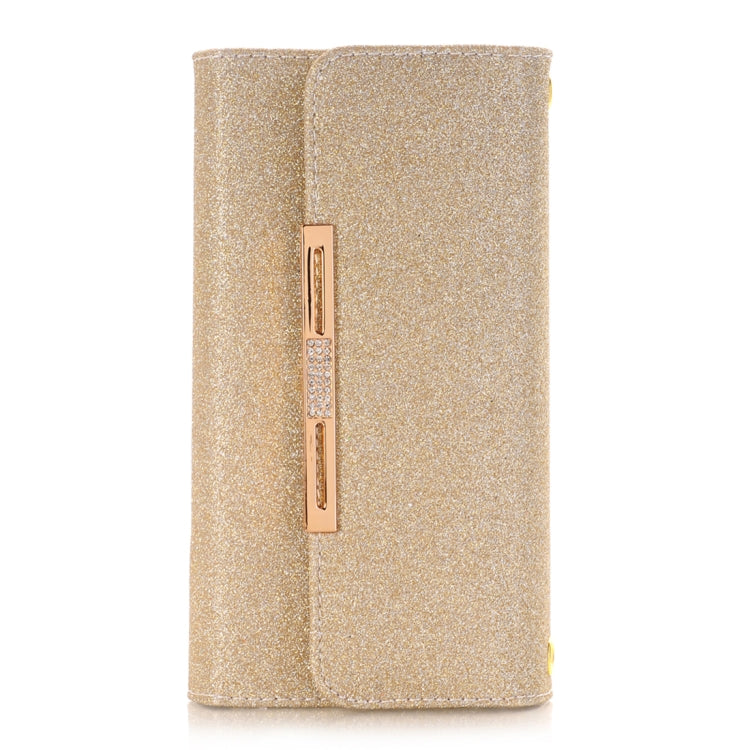 For Galaxy Note 8 Glitter Powder Frosted Shoulder Bag Horizontal Flip Leather Case Cover with Card Slots