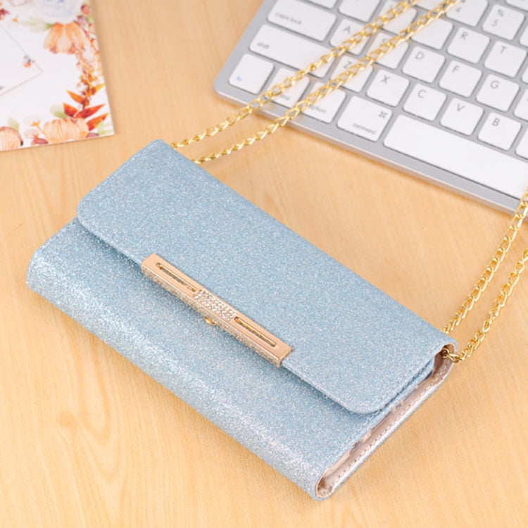 For Galaxy Note 8 Glitter Powder Frosted Shoulder Bag Horizontal Flip Leather Case Cover with Card Slots