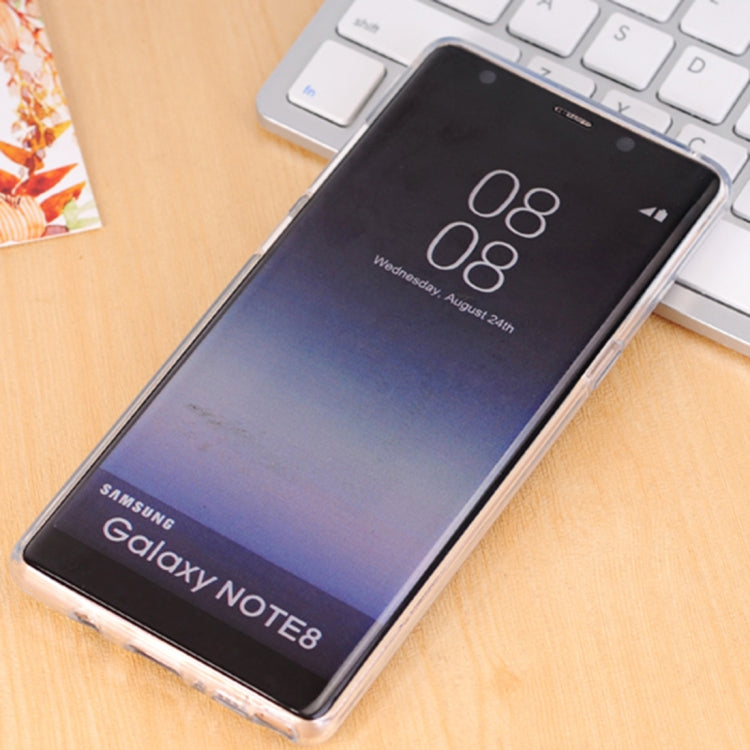 For Galaxy Note 8 Glitter Powder Frosted Shoulder Bag Horizontal Flip Leather Case Cover with Card Slots