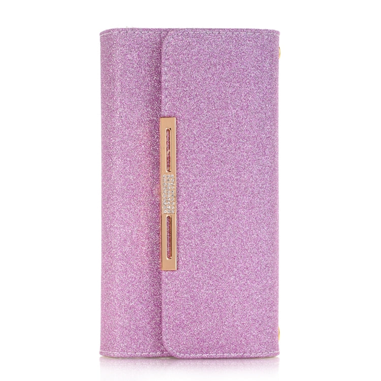 For Galaxy Note 8 Glitter Powder Frosted Shoulder Bag Horizontal Flip Leather Case Cover with Card Slots