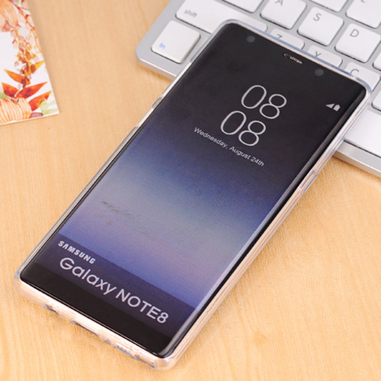 For Galaxy Note 8 Glitter Powder Frosted Shoulder Bag Horizontal Flip Leather Case Cover with Card Slots