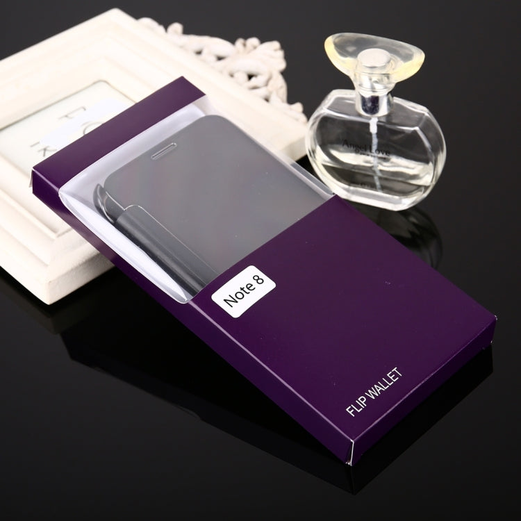 For Galaxy Note 8 Electroplating Mirror Horizontal Flip Leather Case