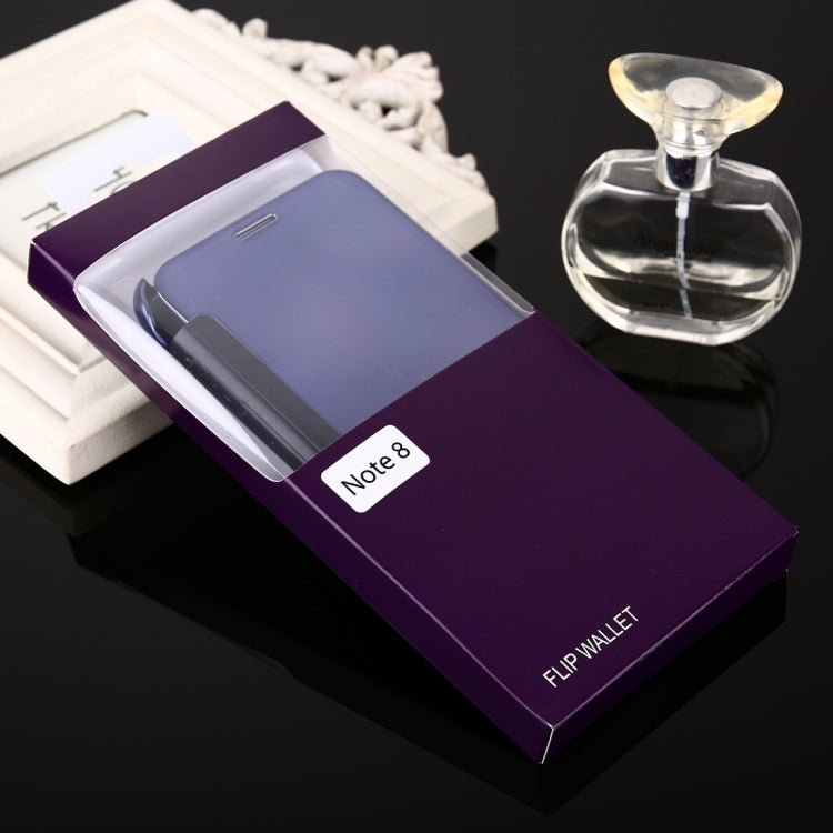 For Galaxy Note 8 Electroplating Mirror Horizontal Flip Leather Case