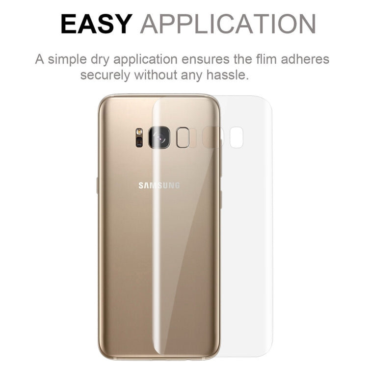 50 PCS 0.1mm HD 3D Curved PET Back Full Screen Protector for Galaxy S8 + / G955, No Retail Package(Transparent)