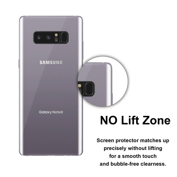 50 PCS 0.1mm HD 3D Curved PET Back Full Screen Protector for Galaxy Note 8, No Retail Package(Transparent)