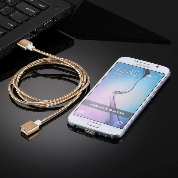 1m Weave Style 2A Magnetic Micro USB to USB 2.0 Data Sync Charging Cable, For Samsung, Xiaomi, Huawei, LG, HTC and Other Smartphone