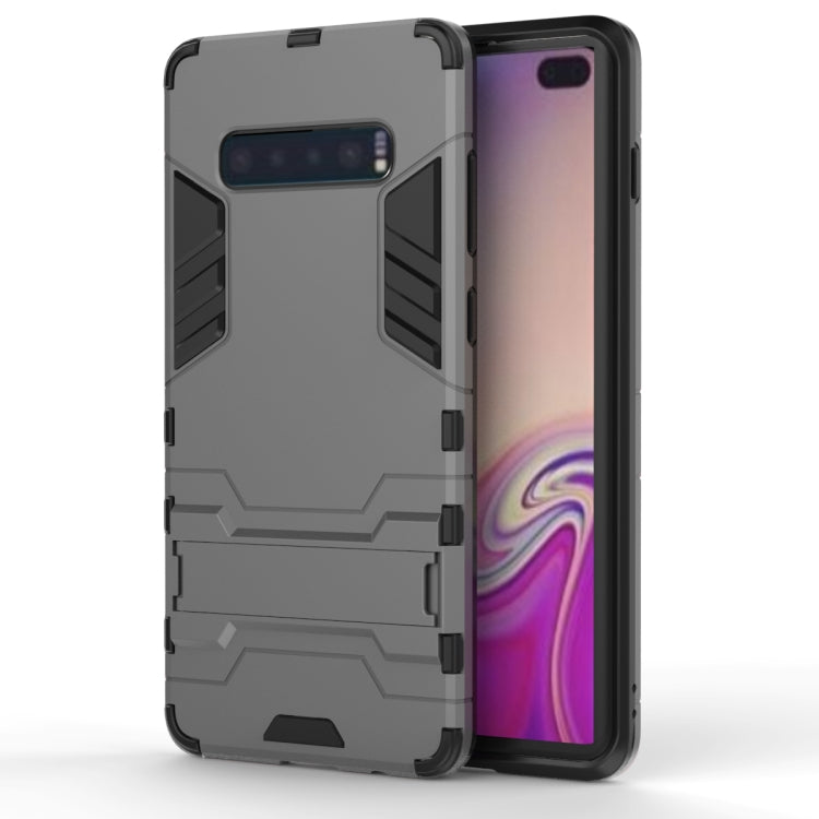 Shockproof PC + TPU Case for Galaxy S10+, with Holder