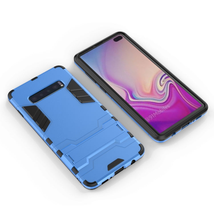 Shockproof PC + TPU Case for Galaxy S10+, with Holder