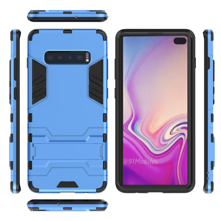 Shockproof PC + TPU Case for Galaxy S10+, with Holder