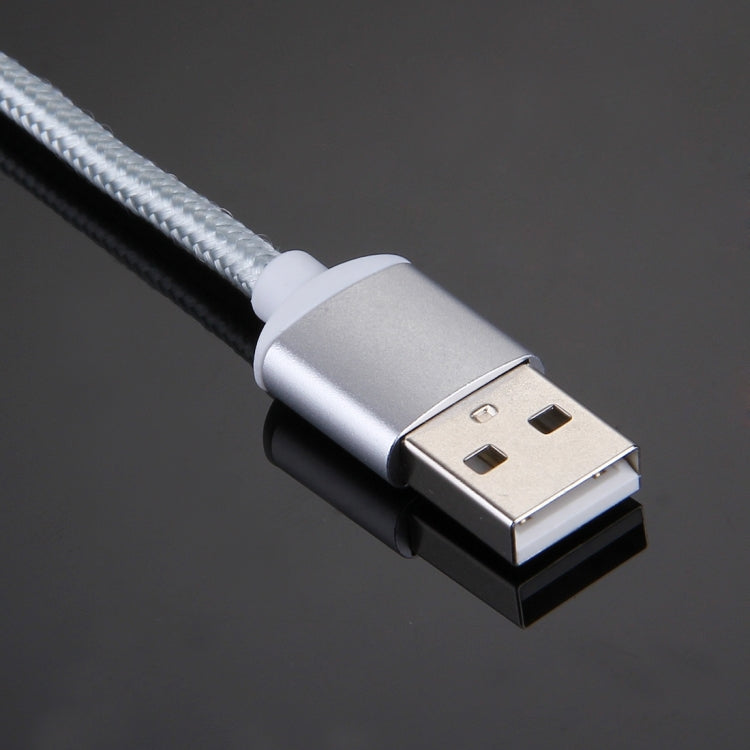 1m Weave Style Magnetic USB-C / Type-C to USB 2.0 Data Sync Charging Cable for Galaxy S8 & S8 + / LG G6 / Huawei P10 & P10 Plus / Xiaomi Mi6 & Max 2 and other Smartphones