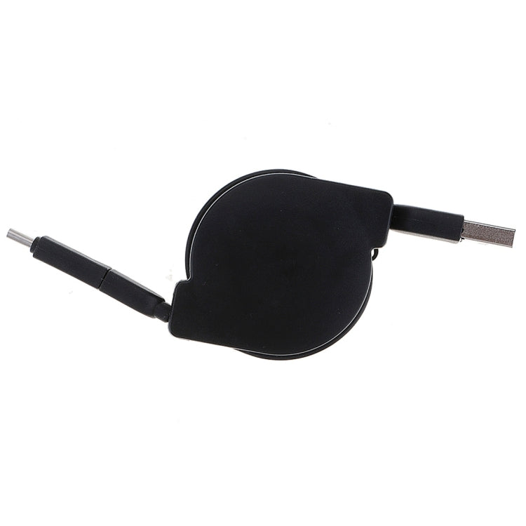 1m 2A Two in One Retractable Micro USB to Type-C Data Sync Charging Cable, For