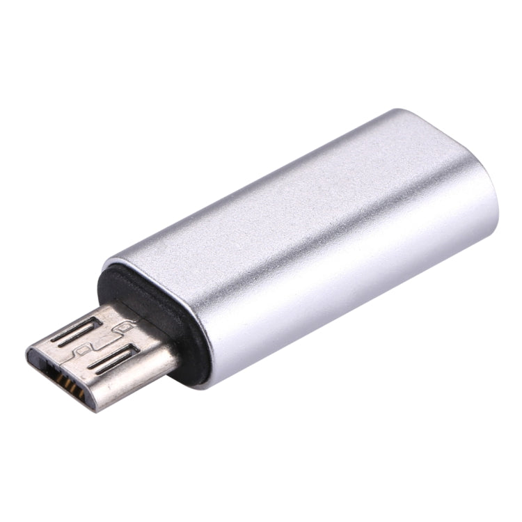 8 Pin Female to Micro USB Male Metal Shell Adapter, For Samsung / Huawei / Xiaomi / Meizu / LG / HTC and Other Smartphones