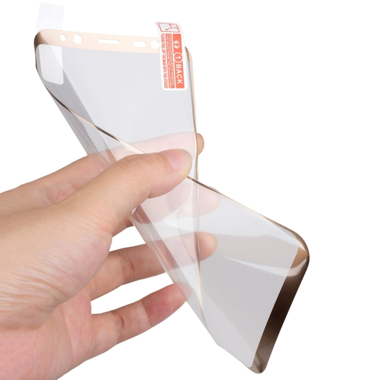 For Galaxy S8 Angibabe 0.1mm PET Curved Electroplate Front Soft Full Screen Protector Film