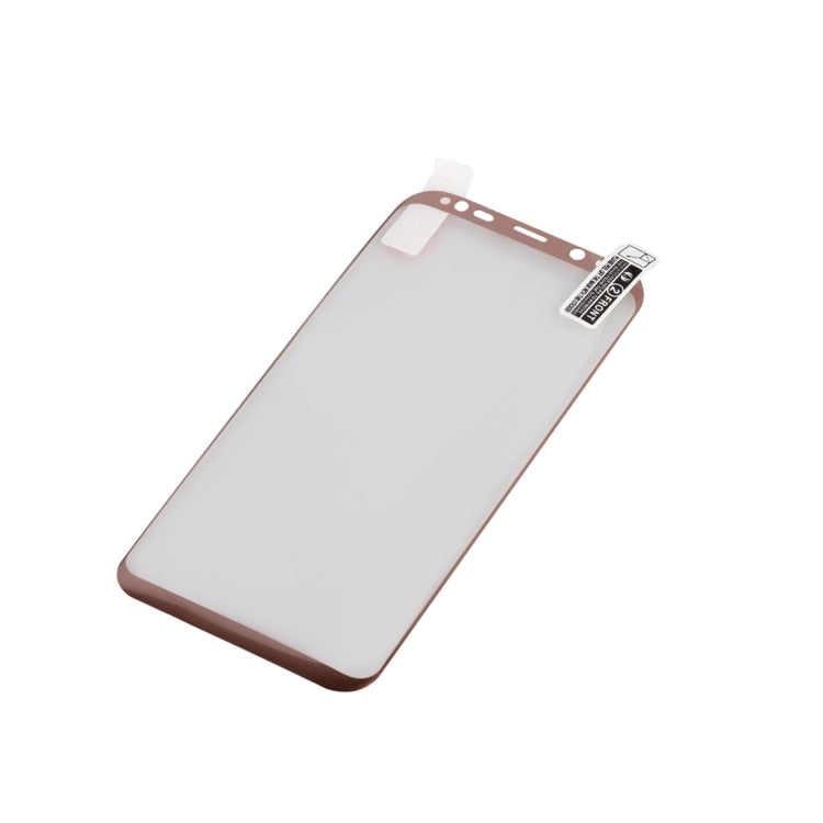 For Galaxy S8 Angibabe 0.1mm PET Curved Electroplate Front Soft Full Screen Protector Film