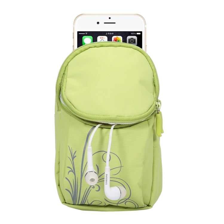 Universal Double Layer Zipper Multi-functional Leisure Style Sports Arm Bag for iPhone