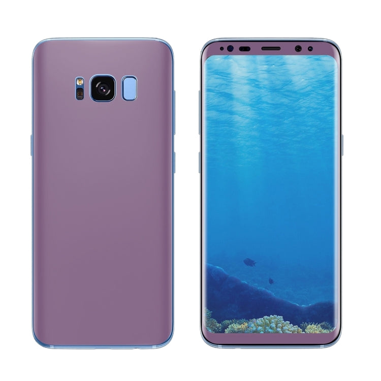 For Galaxy S8 Angibabe 0.1mm PET Curved Electroplate Front + Back Soft Full Screen Protector Film