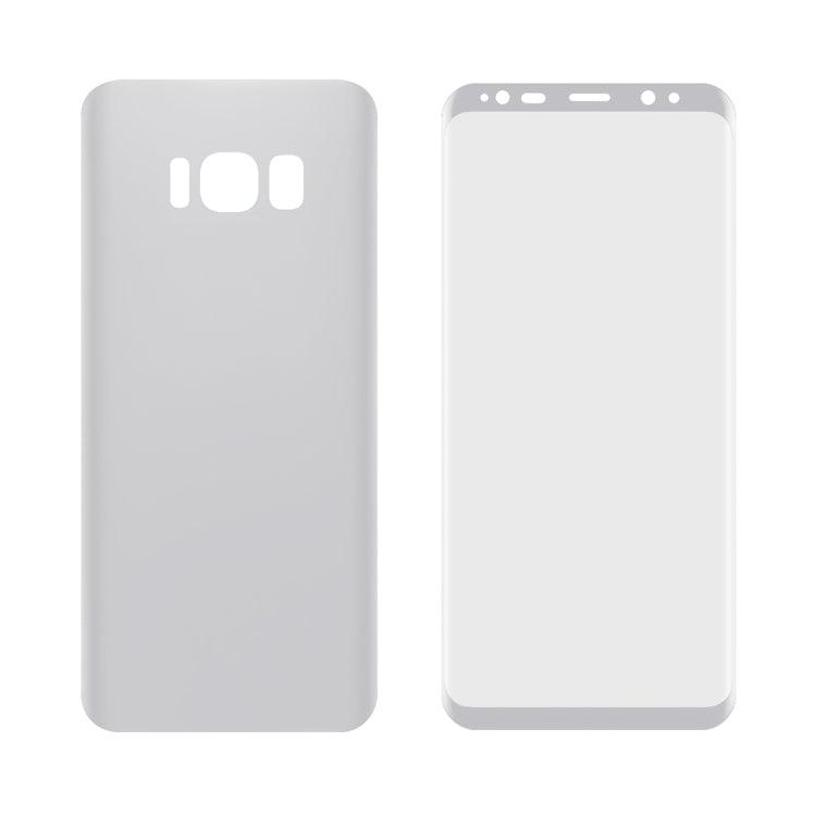 For Galaxy S8 Angibabe 0.1mm PET Curved Electroplate Front + Back Soft Full Screen Protector Film