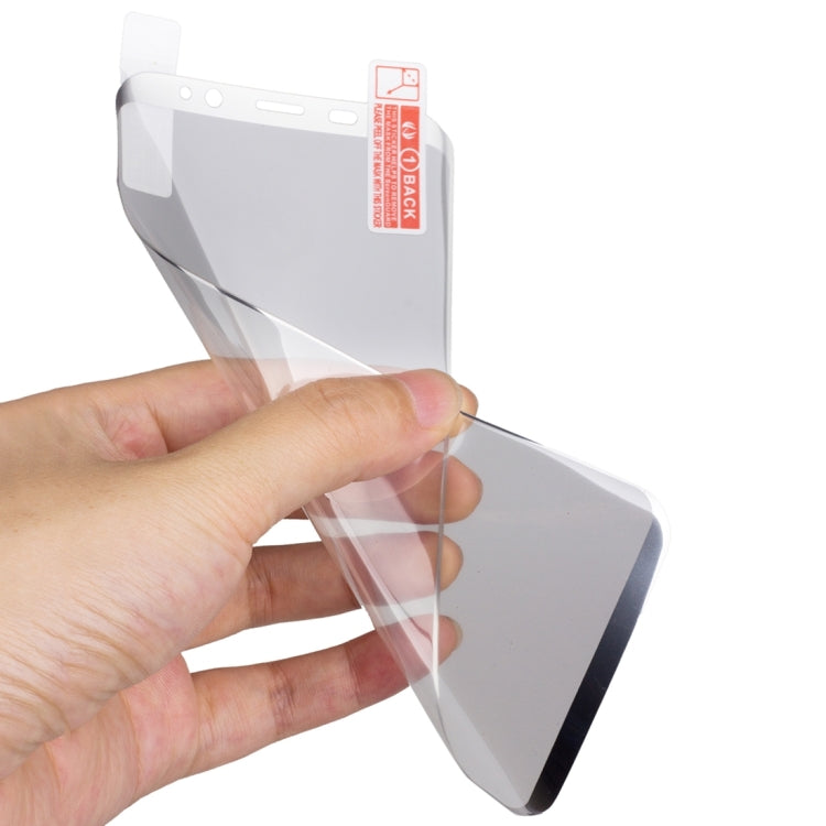 For Galaxy S8 Angibabe 0.1mm PET Curved Electroplate Front + Back Soft Full Screen Protector Film