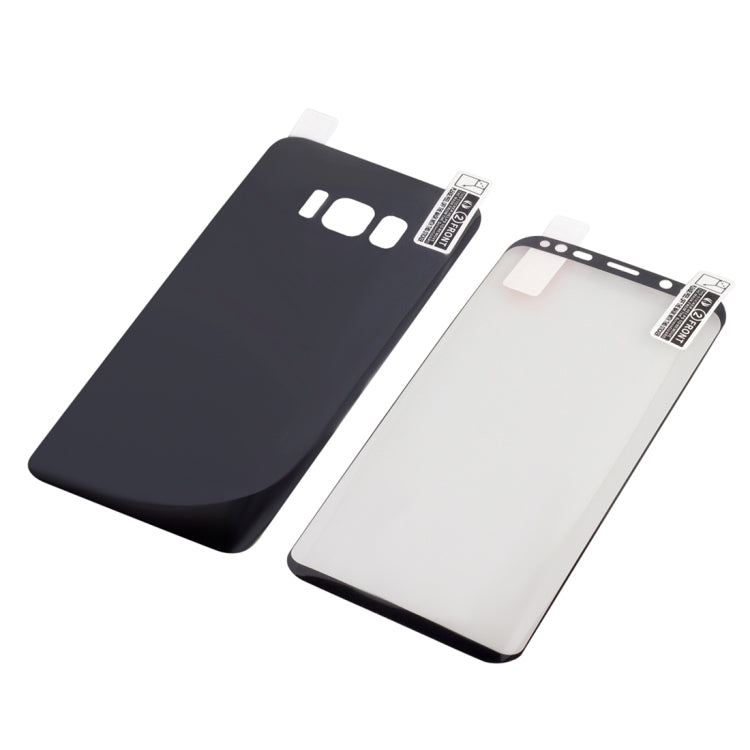 For Galaxy S8 + / G9550 Angibabe 0.1mm PET Curved Electroplate Front + Back Soft Full Screen Protector Film
