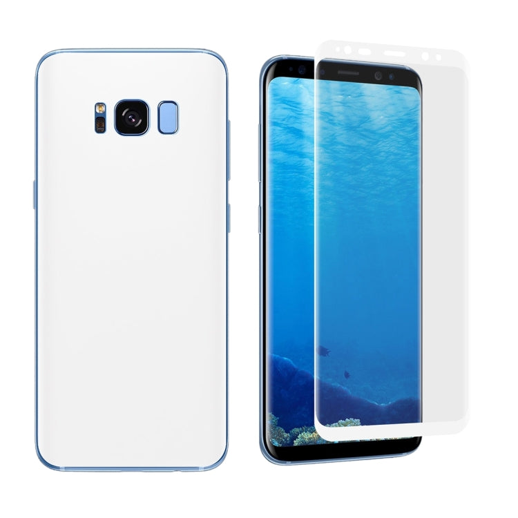 For Galaxy S8 + / G9550 Angibabe 0.1mm PET Curved Electroplate Front + Back Soft Full Screen Protector Film