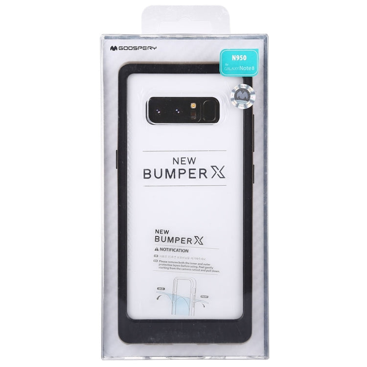 GOOSPERY New Bumper X for Galaxy Note 8 PC + TPU Shockproof Hard Protective Back Case