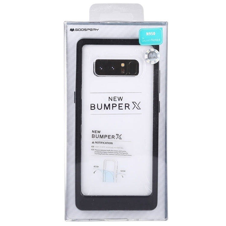 GOOSPERY New Bumper X for Galaxy Note 8 PC + TPU Shockproof Hard Protective Back Case