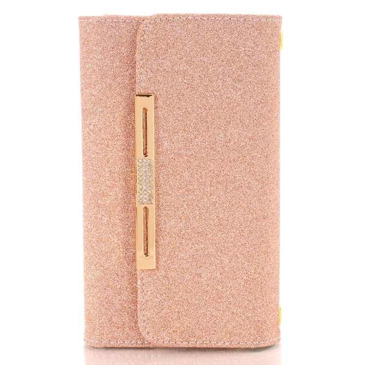 Glitter 2 in 1 Wallet Style Detachable Leather Case Shoulder Chain Bag with Card Slots for Galaxy S7 / G930