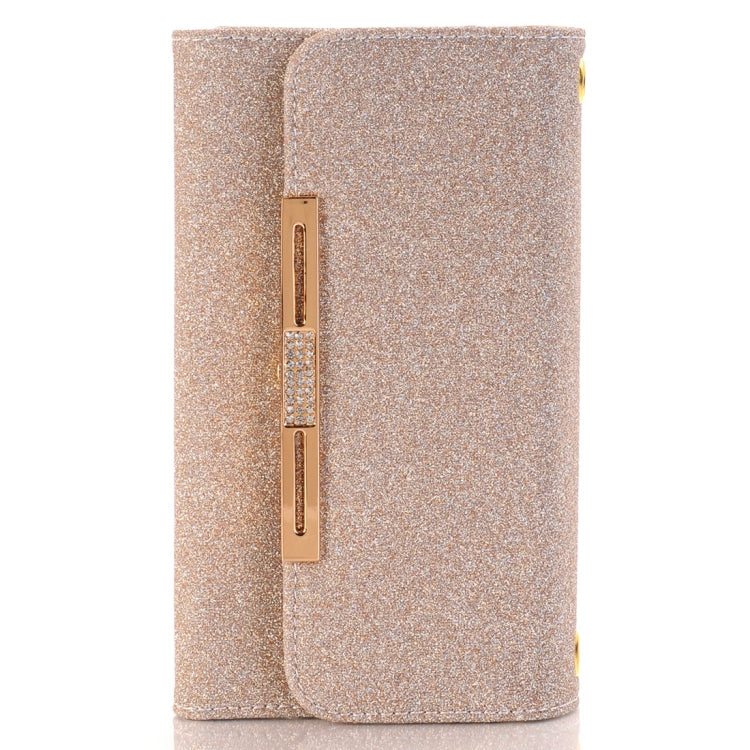 Glitter 2 in 1 Wallet Style Detachable Leather Case Shoulder Chain Bag with Card Slots for Galaxy S7 / G930