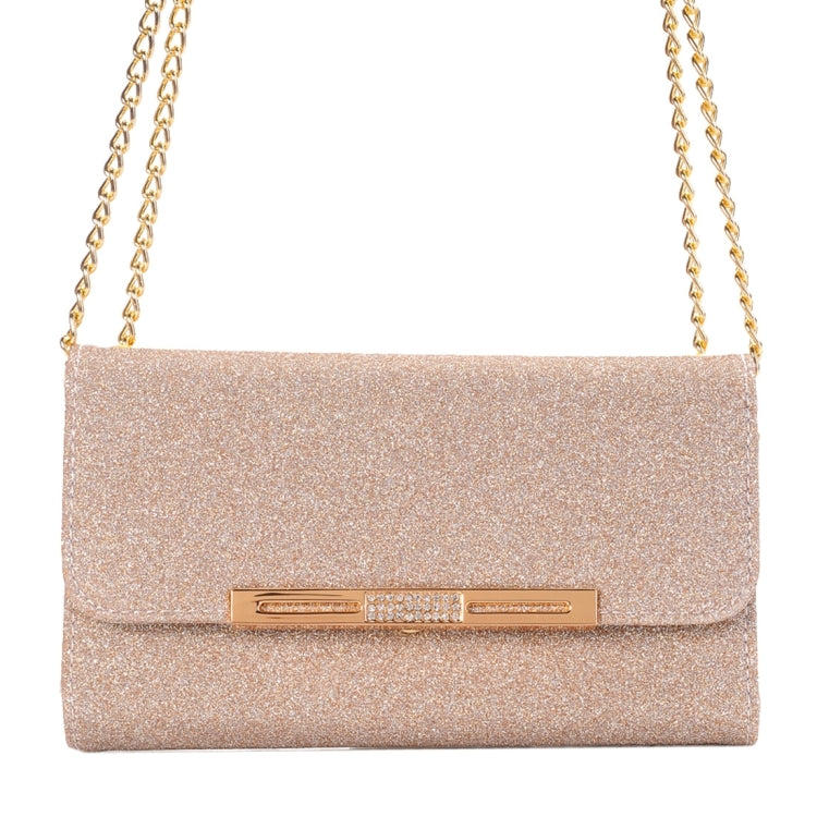 Glitter 2 in 1 Wallet Style Detachable Leather Case Shoulder Chain Bag with Card Slots for Galaxy S7 / G930