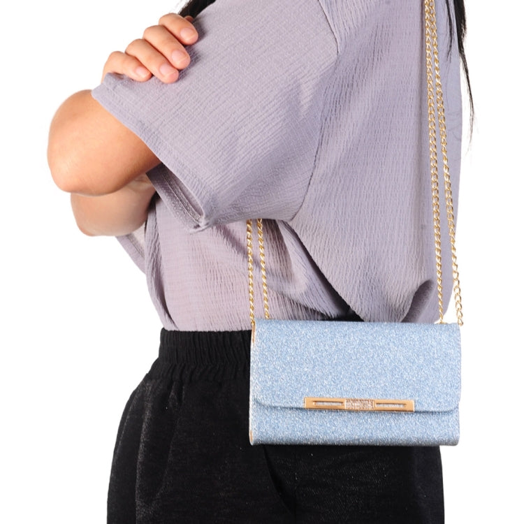 Glitter 2 in 1 Wallet Style Detachable Leather Case Shoulder Chain Bag with Card Slots for Galaxy S7 / G930