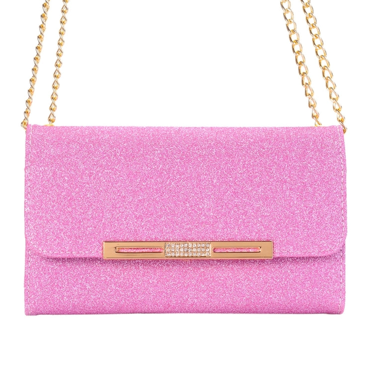 Glitter 2 in 1 Wallet Style Detachable Leather Case Shoulder Chain Bag with Card Slots for Galaxy S7 / G930