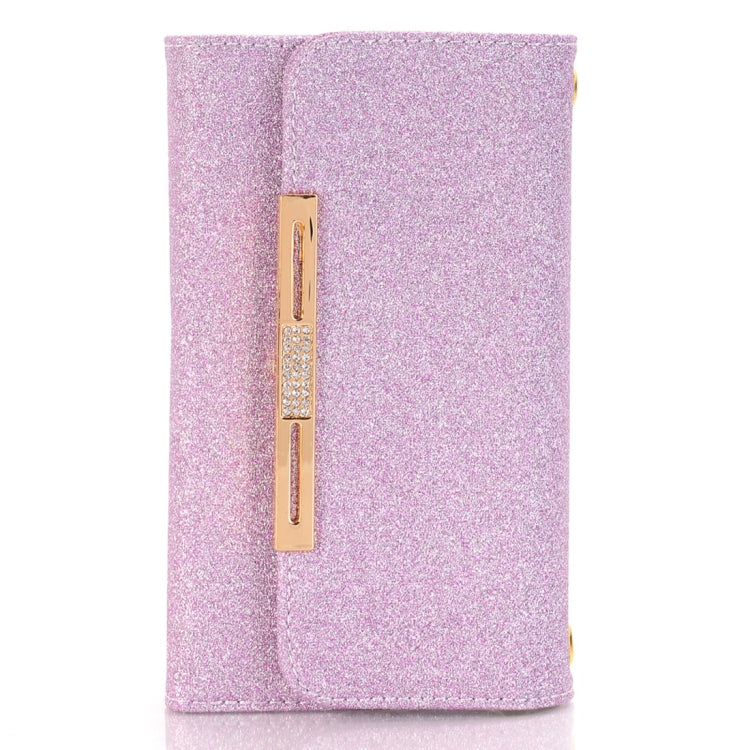 Glitter 2 in 1 Wallet Style Detachable Leather Case Shoulder Chain Bag with Card Slots for Galaxy S7 / G930