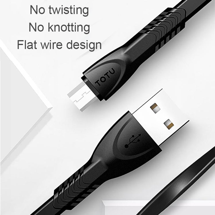 TOTUDESIGN 1m 2.1A TPE USB to Micro USB Data Sync Charge Cable, For Galaxy, Huawei, Xiaomi, LG, HTC and Other Smart Phones