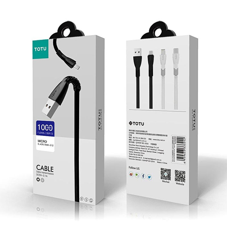 TOTUDESIGN 1m 2.1A TPE USB to Micro USB Data Sync Charge Cable, For Galaxy, Huawei, Xiaomi, LG, HTC and Other Smart Phones