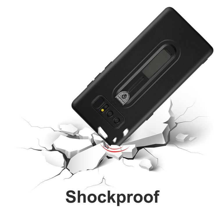For Galaxy Note 8 Ultra-thin Frosted Soft TPU + PC Protective Back Case with Holder