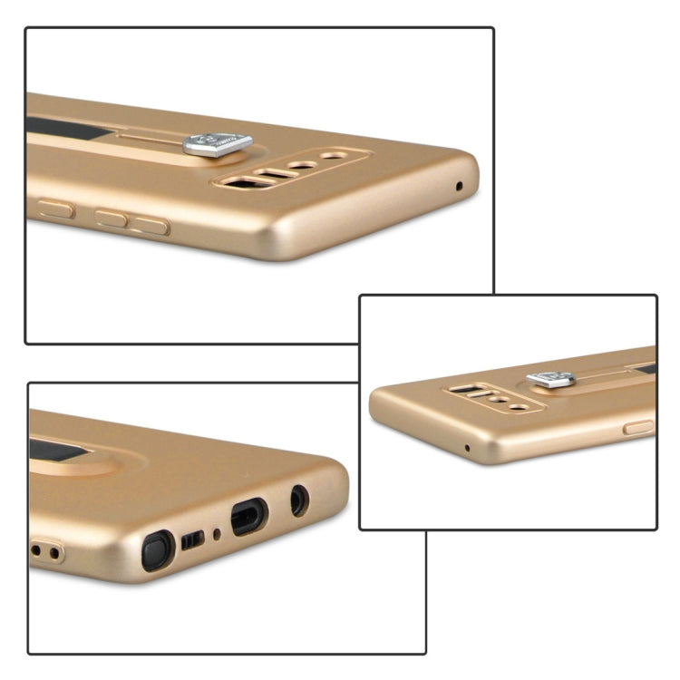 For Galaxy Note 8 Ultra-thin Frosted Soft TPU + PC Protective Back Case with Holder