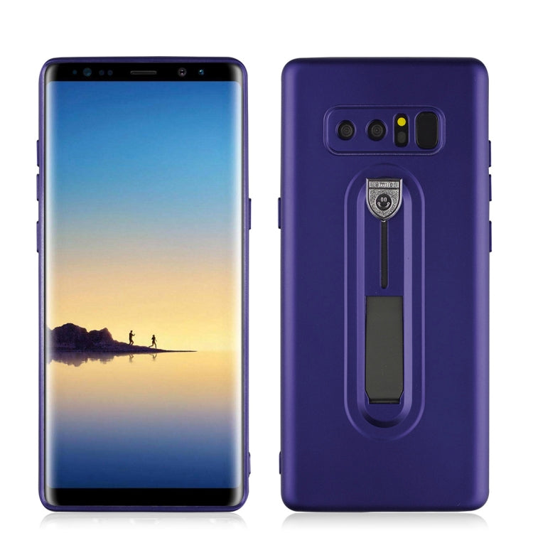 For Galaxy Note 8 Ultra-thin Frosted Soft TPU + PC Protective Back Case with Holder