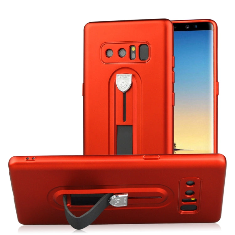 For Galaxy Note 8 Ultra-thin Frosted Soft TPU + PC Protective Back Case with Holder