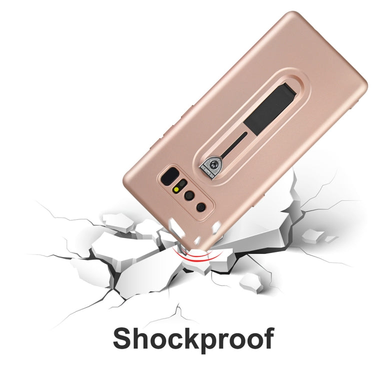 For Galaxy Note 8 Ultra-thin Frosted Soft TPU + PC Protective Back Case with Holder