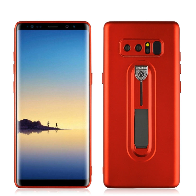 For Galaxy Note 8 Ultra-thin Frosted Soft TPU + PC Protective Back Case with Holder