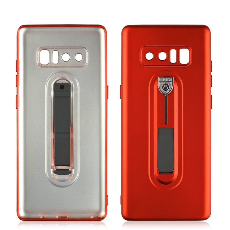 For Galaxy Note 8 Ultra-thin Frosted Soft TPU + PC Protective Back Case with Holder