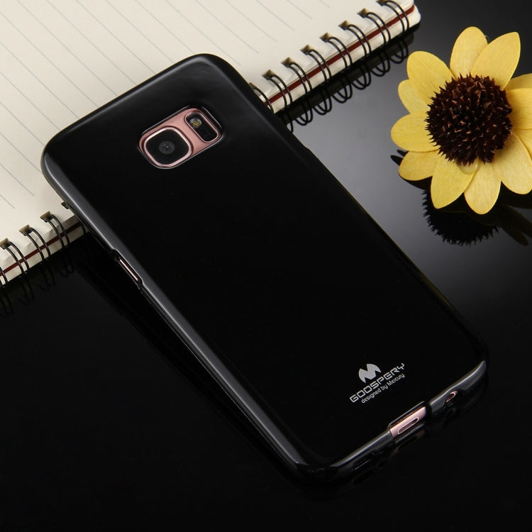 GOOSPERY JELLY CASE for Galaxy S7 Edge TPU Glitter Powder Drop-proof Protective Back Cover Case